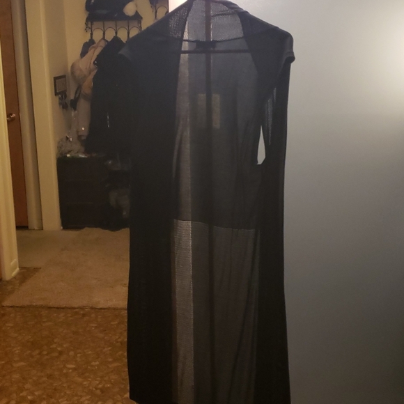 Sleeveless net womens mesh cardigan size L - Picture 6 of 6